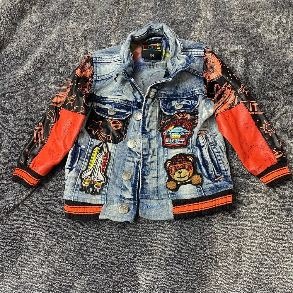 Elite space tour denim jacket and pants. Very trendy and stylish. - Picture 2 of 16